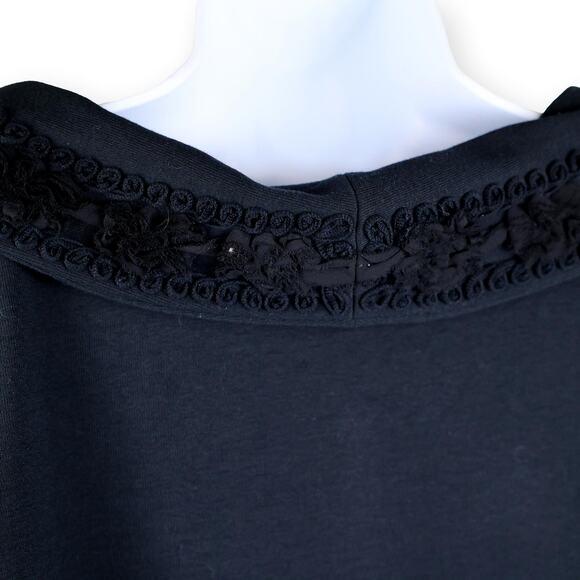 Rafaella Studio Black Boat Neck Sweater Top M - Picture 7 of 8